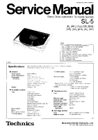 Technics - SL-5 - Service manual 